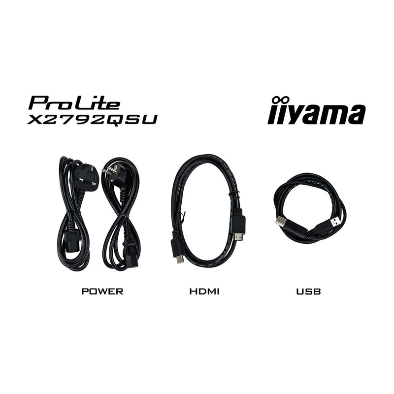 Load image into Gallery viewer, Iiyama prolite x2792qsu-b1 27 gaming monitor (zwart, hdmi, displayport, 2x usb-a, usb-b, 120 hz)