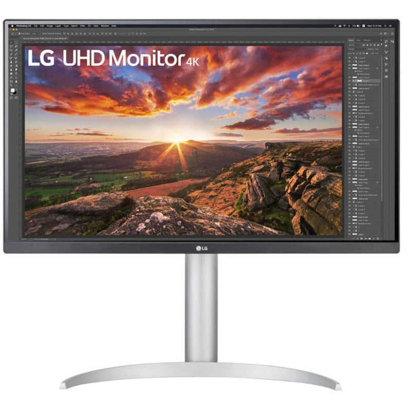 Load image into Gallery viewer, Lg ultrafine 27up850k-w 27 4k uhd monitor (zilver zwart, 2x hdmi, displayport, 2x usb-a, usb-c)