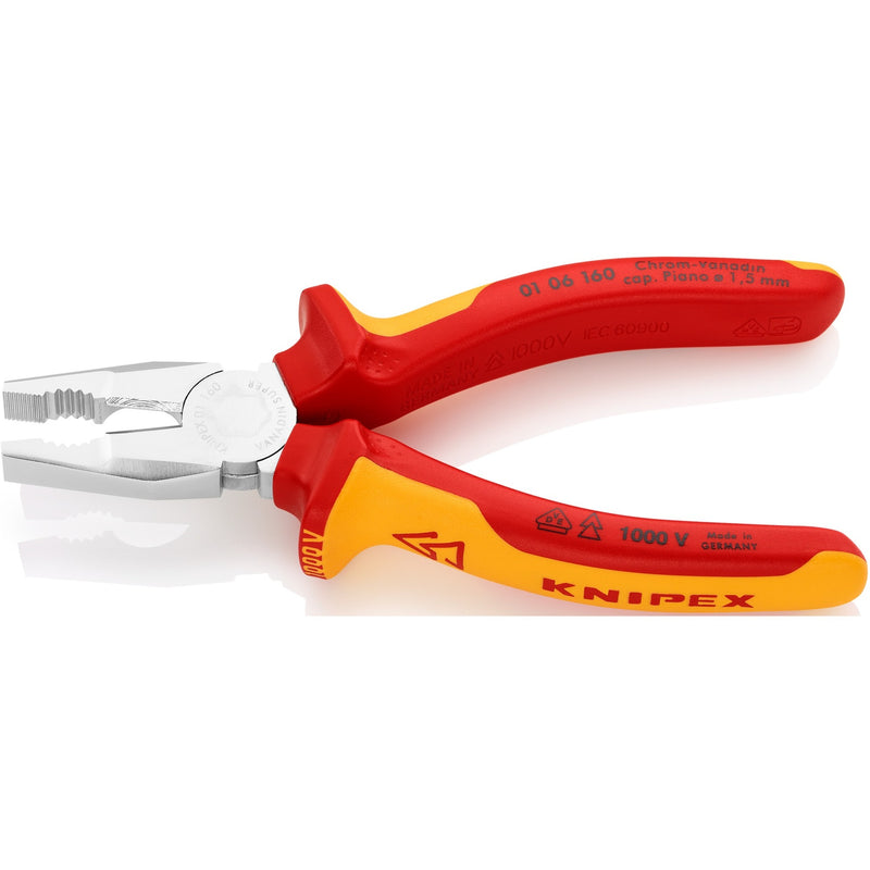 Load image into Gallery viewer, Knipex kombitang 01 06 160 combinatietang (rood geel)