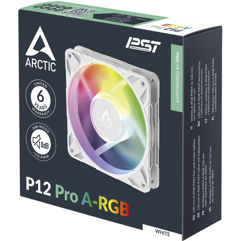 Load image into Gallery viewer, Arctic p12 pro a-rgb case fan (wit, 120 x 120 x 25 mm, pwm)