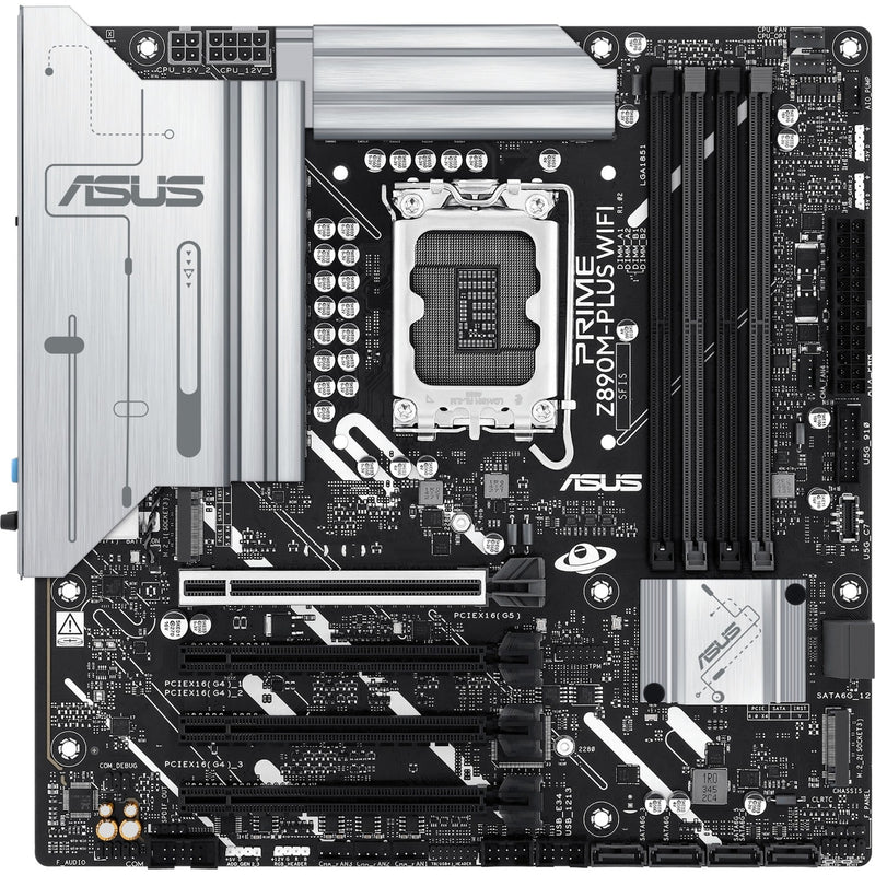 Load image into Gallery viewer, Asus prime z890m-plus wifi socket 1851 moederbord (raid, 2.5gb-lan, wi-fi 7, bt, sound, µatx)
