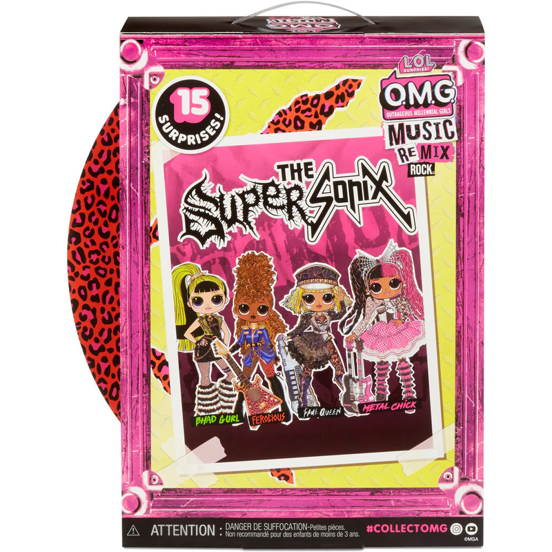 Load image into Gallery viewer, Mga entertainment l.o.l. surprise! omg remix rock - ferocious and bass guitar pop