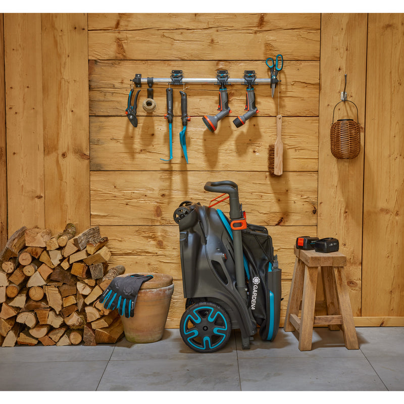 Load image into Gallery viewer, Gardena grasmaaier powermax duo 46 36v (zwart grijs, 2x accu en lader inbegrepen)