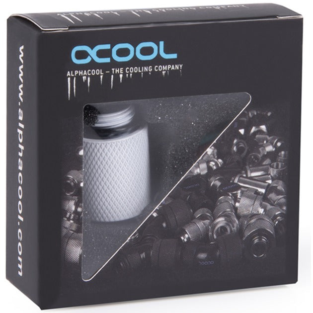 Load image into Gallery viewer, Alphacool eiszapfen verlengstuk 20 mm g1 4 ag to g1 4 ig - white verlenging (wit)