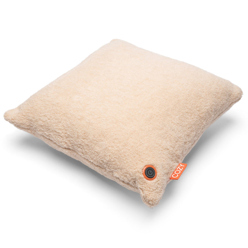 Afbeelding laden in galerijviewer, Cozy una woolly 45 x 45 cm draadloos warmtekussen (lichtbeige, powerbank 5000 mah)