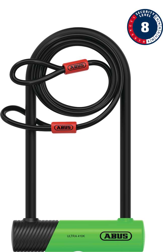 Load image into Gallery viewer, Abus ultra 410k 170hb230 u-lock incl. cobra loop cable and sh bracket