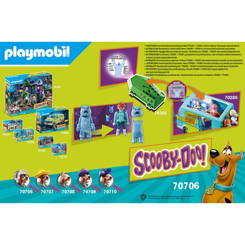 Load image into Gallery viewer, Playmobil scooby-doo! - avontuur met snow ghost constructiespeelgoed (70706)