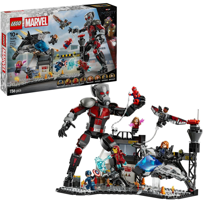 Load image into Gallery viewer, Lego super heroes 76314 captain america civil war actiescene