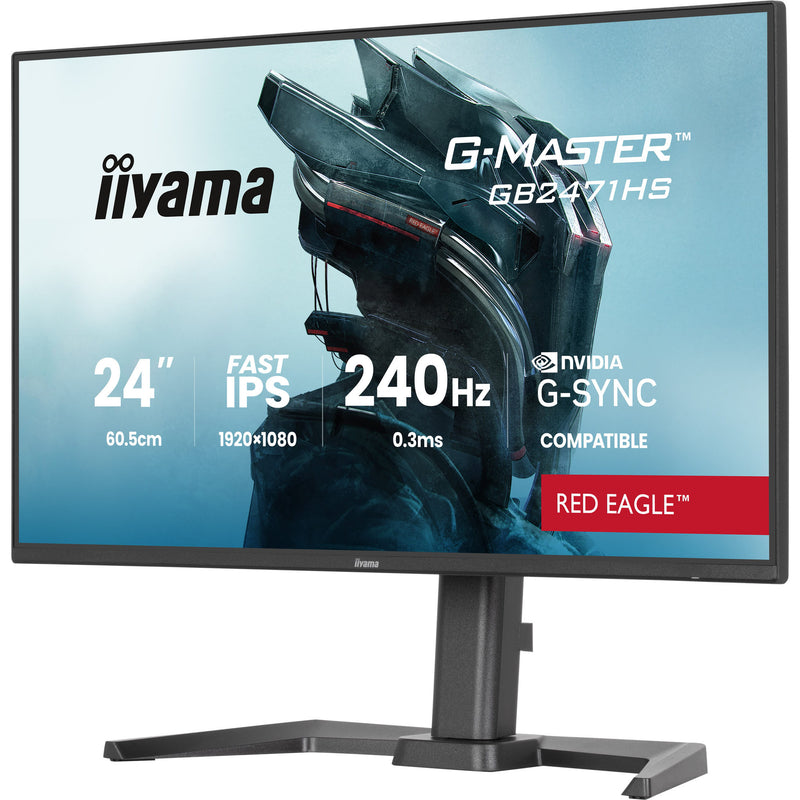 Load image into Gallery viewer, Iiyama g-master red eagle gb2471hs-b1 23.8 gaming monitor (zwart, 2x hdmi, displayport, 240 hz)