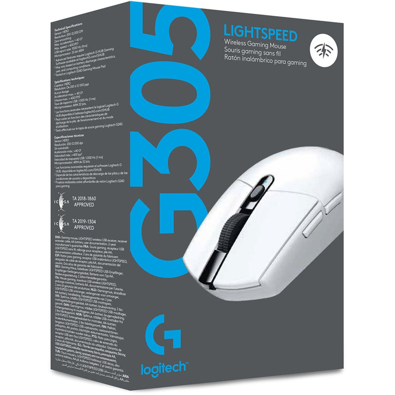Load image into Gallery viewer, Logitech g305 lightspeed draadloze gamingmuis (wit, 200 – 12.000 dpi)