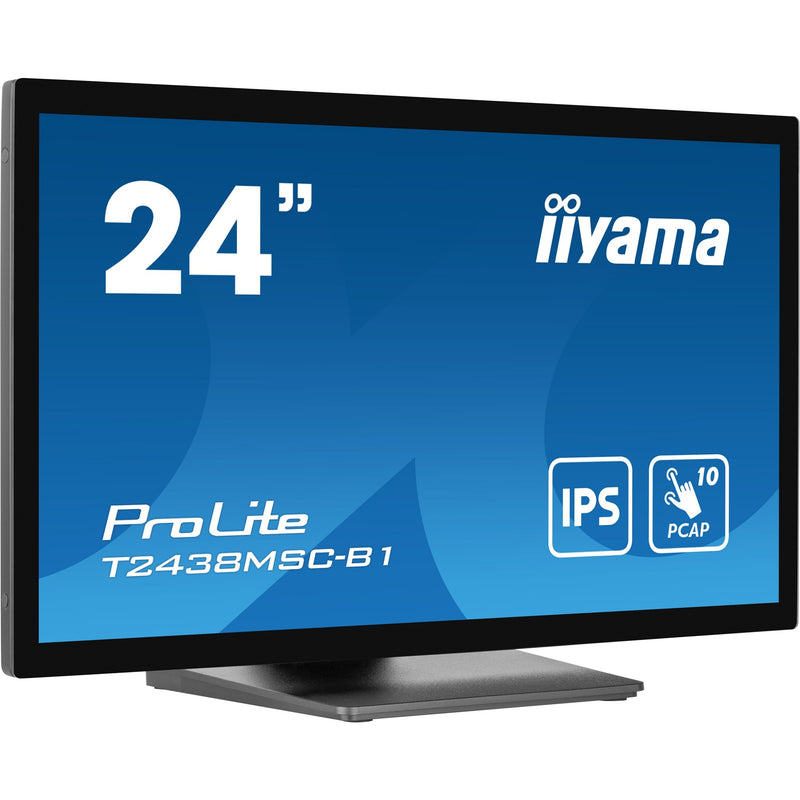 Load image into Gallery viewer, Iiyama prolite t2438msc-b1 23.8 touchscreen monitor (zwart (mat), hdmi, displayport, 2x usb-a, usb-b)
