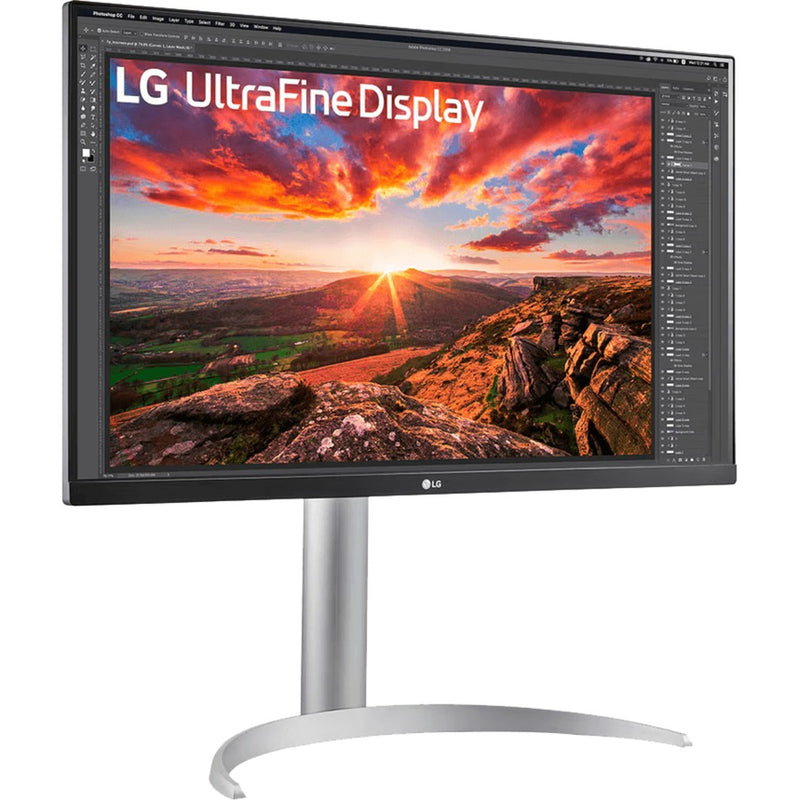 Load image into Gallery viewer, Lg ultrafine 27up850k-w 27 4k uhd monitor (zilver zwart, 2x hdmi, displayport, 2x usb-a, usb-c)