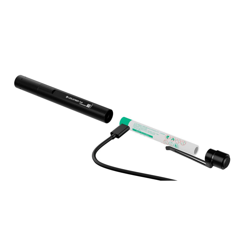 Load image into Gallery viewer, Ledlenser p4r zaklamp (zwart, 300 lm, 6000-7500k)