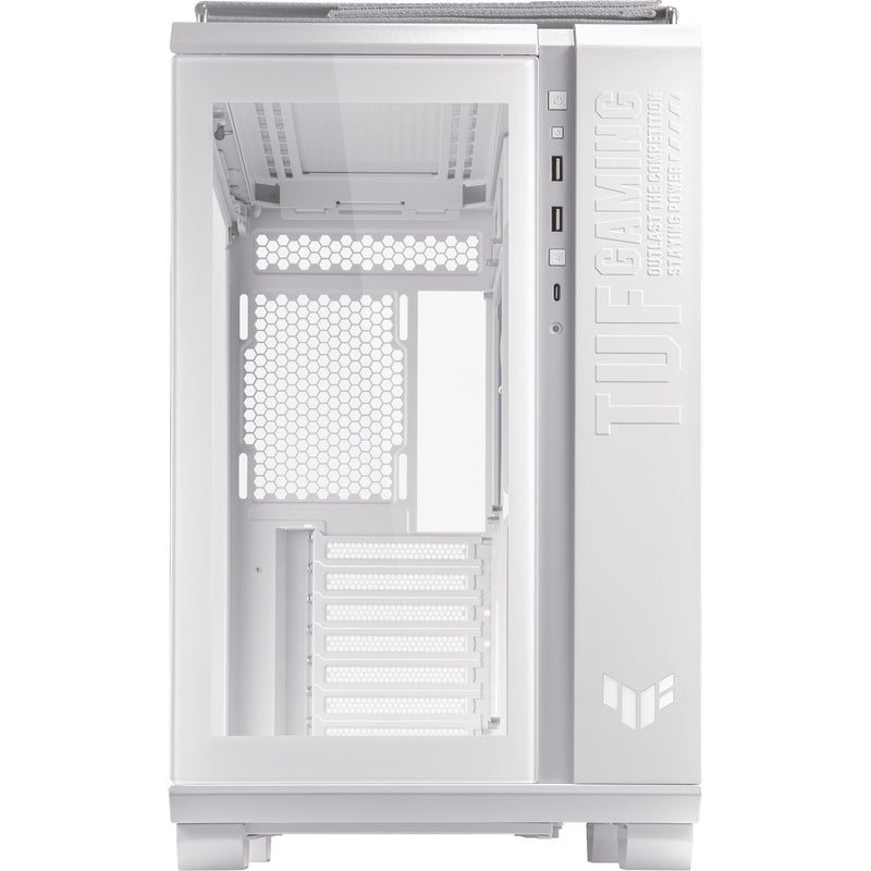Load image into Gallery viewer, Asus tuf gaming gt502 midi tower behuizing (wit | 2x usb-a | 1x usb-c | tempered glass)