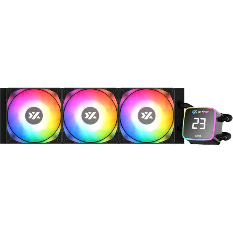 Afbeelding laden in galerijviewer, Xyz pc gear aquapulse aio 360 waterkoeling (zwart, argb, pwm)
