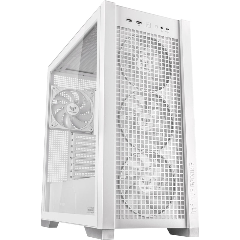 Load image into Gallery viewer, Asus tuf gaming gt302 argb midi tower behuizing (wit | 2x usb-a | 1x usb-c | rgb | tempered glass)
