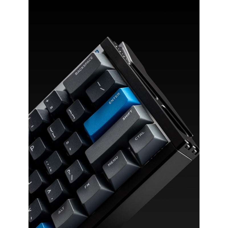 Afbeelding laden in galerijviewer, Iqunix ez60 magnetic switch gaming he keyboard (zwart, us lay-out (qwerty), gateron magnetic jade gaming, 60%, rgb, double shot pbt keycaps)
