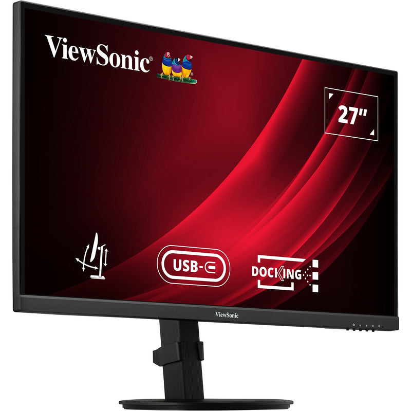Afbeelding laden in galerijviewer, Viewsonic vg2709u-2k dockingmonitor met dubbele luidsprekers en daisy chain 27 (zwart (mat), 1x hdmi, 1x displayport, 1x displayport uit, usb-c, usb-a ,100hz)