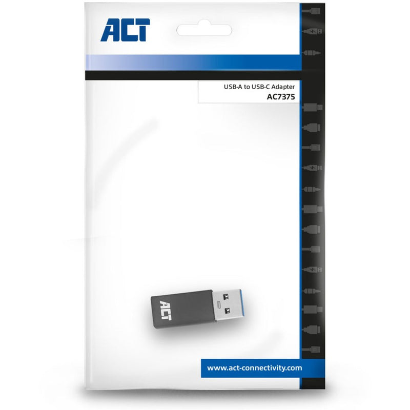 Load image into Gallery viewer, Act connectivity usb-a naar usb-c adapter (donkergrijs)