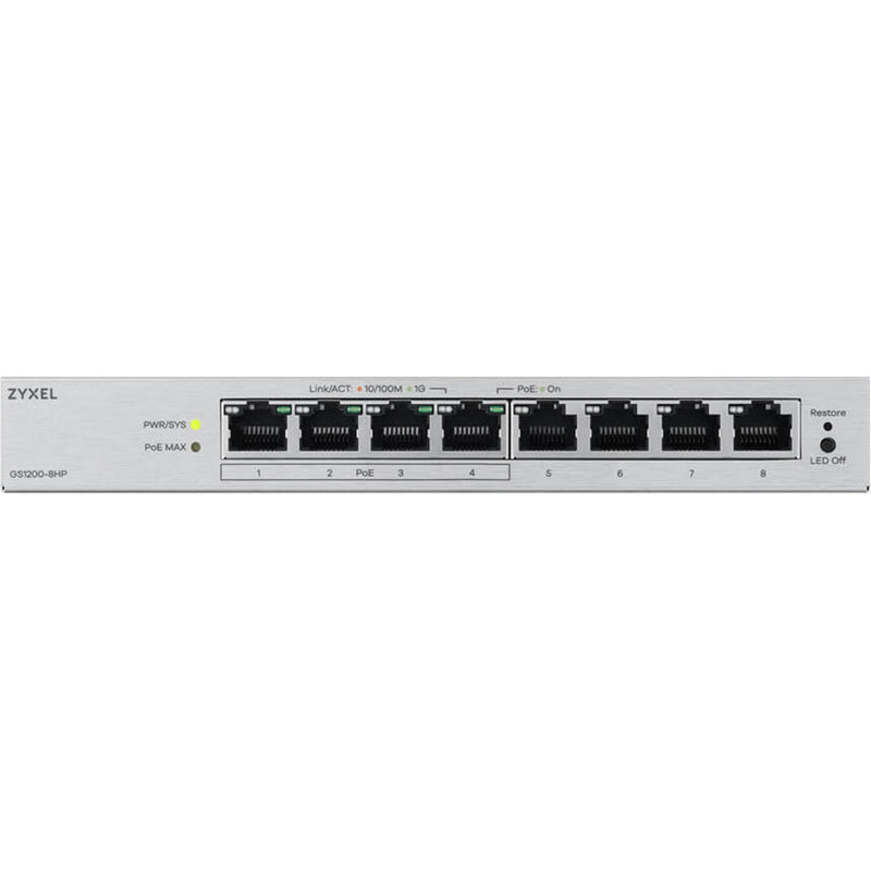 Load image into Gallery viewer, Zyxel 8-port gbe poe web managed switch (grijs)