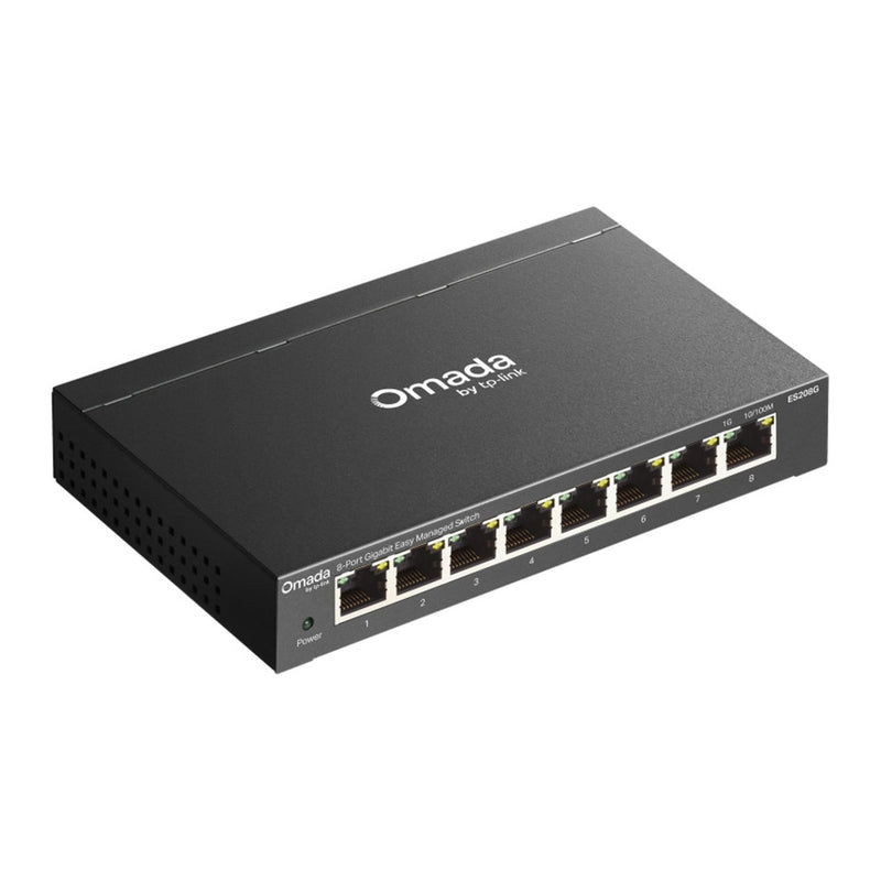 Load image into Gallery viewer, Tp-link omada es208g 8-poort gigabit easy managed switch (zwart)