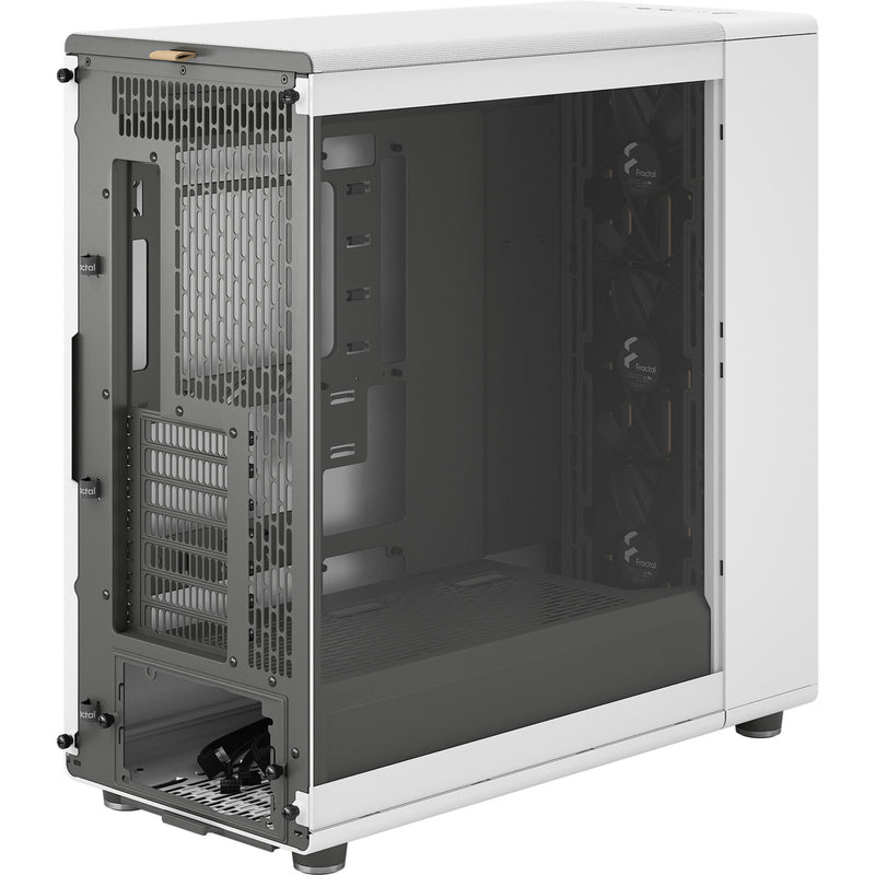 Afbeelding laden in galerijviewer, Fractal design north xl rc chalk white tg clear midi tower behuizing (wit houtkleur | 2x usb-a | 1x usb-c | tempered glass)