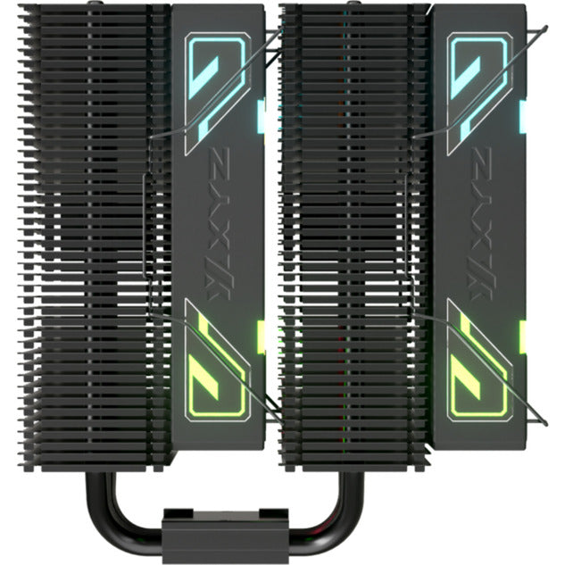 Afbeelding laden in galerijviewer, Xyz pc gear thermax 6 duo rgb cpu-koeler (zwart, argb, pwm)