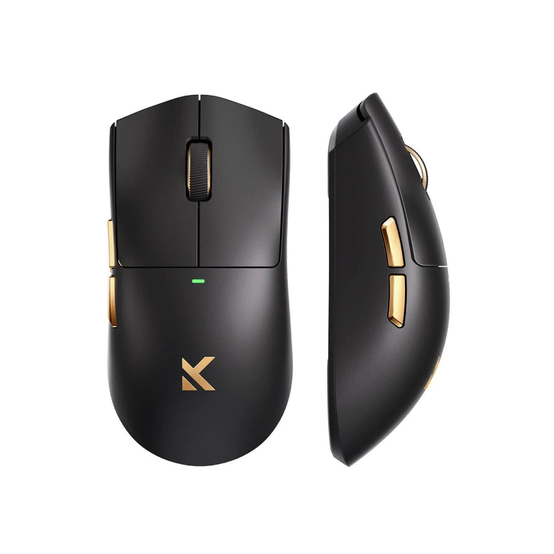 Afbeelding laden in galerijviewer, Mchose k7 ultra lightweight wireless gaming mouse (zwart goud, rgb, usb 2.4 ghz, 42.000 dpi)