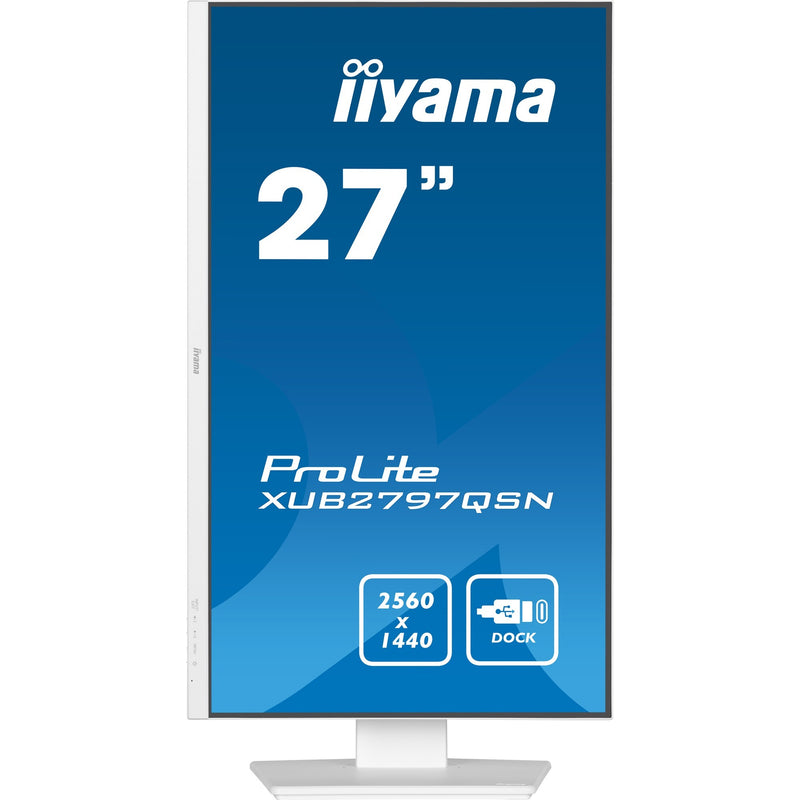 Load image into Gallery viewer, Iiyama prolite xub2797qsn-w2 27 monitor (wit, hdmi, displayport, 4x usb-a, usb-c, rj-45)