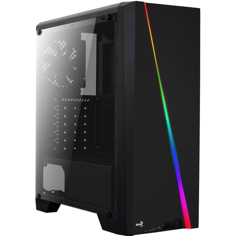 Load image into Gallery viewer, Aerocool cylon midi tower behuizing (zwart | 3x usb-a | rgb | window)