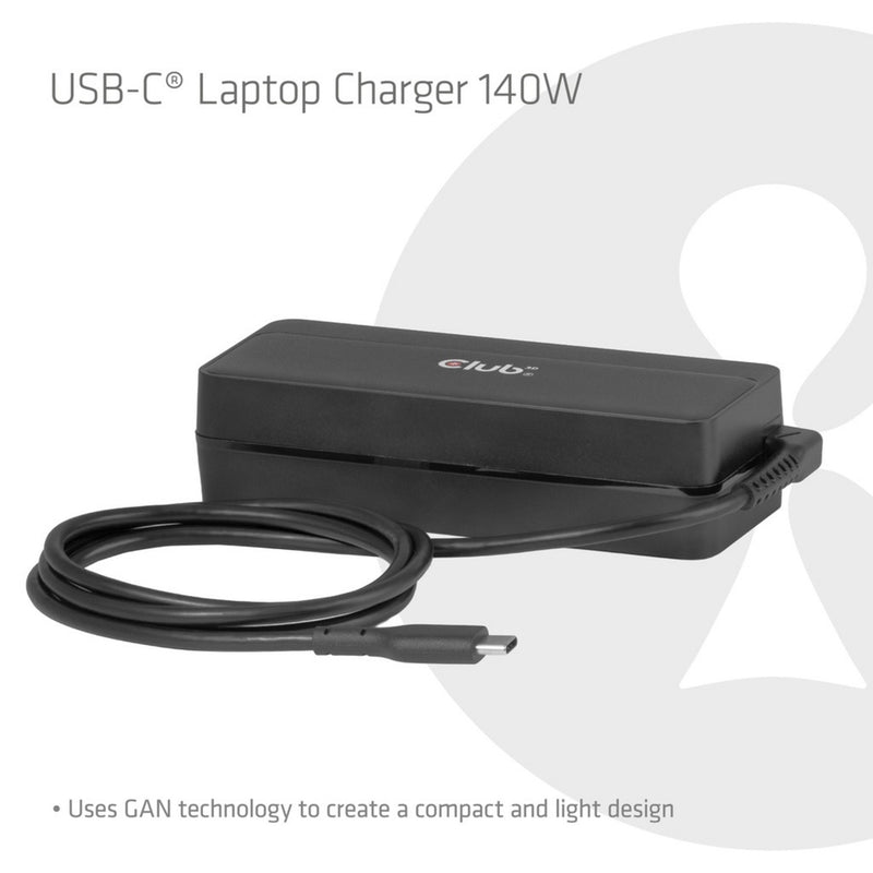 Afbeelding laden in galerijviewer, Club 3d usb-c laptop charger 140w, 1 meter (zwart)