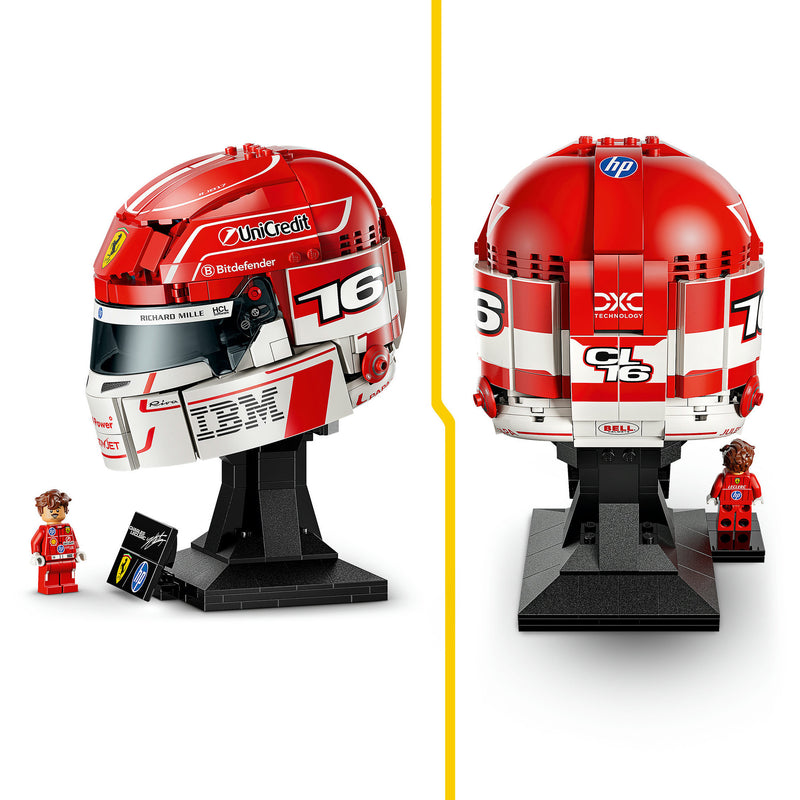 Afbeelding laden in galerijviewer, Lego editions scuderia ferrari hp helm van charles leclerc - 43014