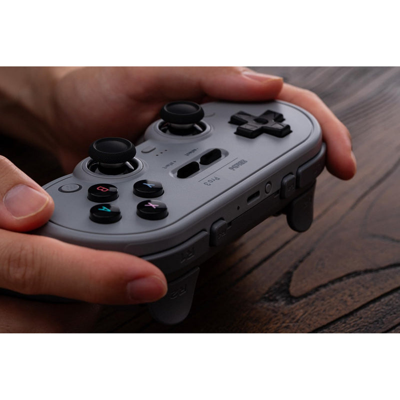 Afbeelding laden in galerijviewer, 8bitdo pro 3 bluetooth gamepad (grijs zwart, switch 1 2, pc, android, 2.4 ghz bluetooth usb)