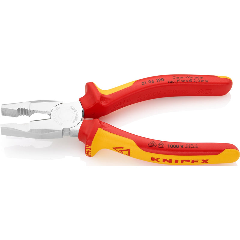 Load image into Gallery viewer, Knipex kombitang 01 06 190 combinatietang (rood geel)