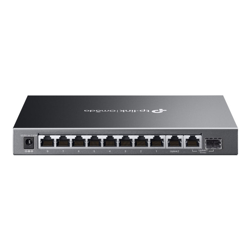 Load image into Gallery viewer, Tp-link omada es210gmp 10-poort gigabit easy managed switch (zwart, 8x poe+, 1x gigabit sfp)