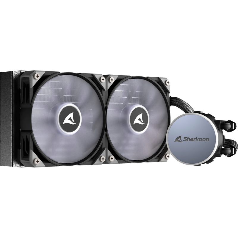 Load image into Gallery viewer, Sharkoon s70 rgb waterkoeling (zwart, 4-pins pwm fan-connector)