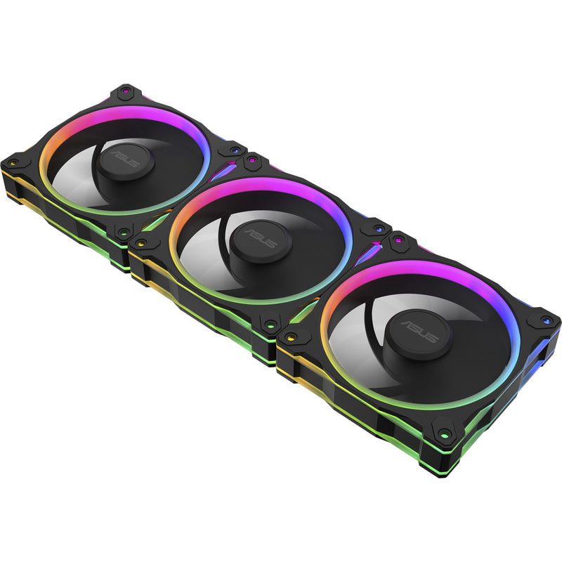 Load image into Gallery viewer, Asus prime mr120 argb fan - triple pack case fans (zwart, 3 stuks, 120 x 120 x 28 mm, 3 stuks)