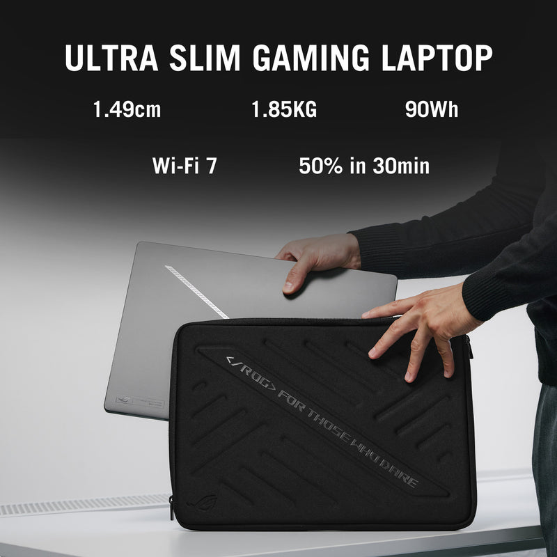 Afbeelding laden in galerijviewer, Asus rog zephyrus g16 gu605cp-qr103w 16 gaming laptop (grijs | core ultra 9 285h | rtx 5070 | 32 gb | 1 tb ssd)