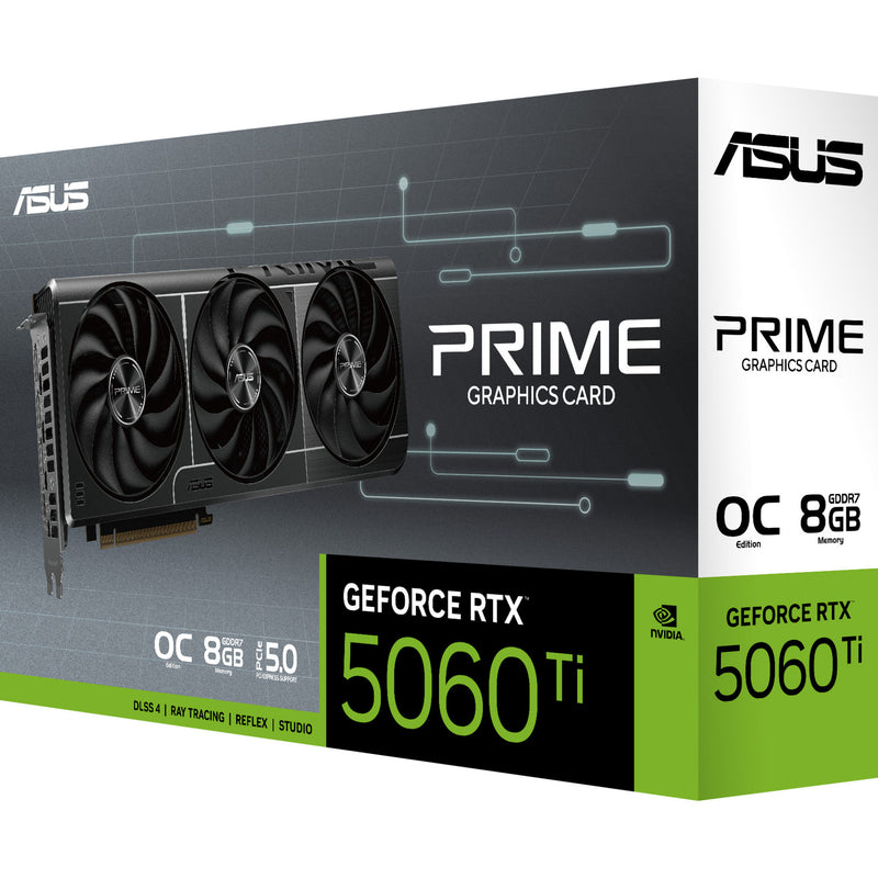 Load image into Gallery viewer, Asus prime geforce rtx 5060 ti oc 8g grafische kaart (3x displayport, 1x hdmi)