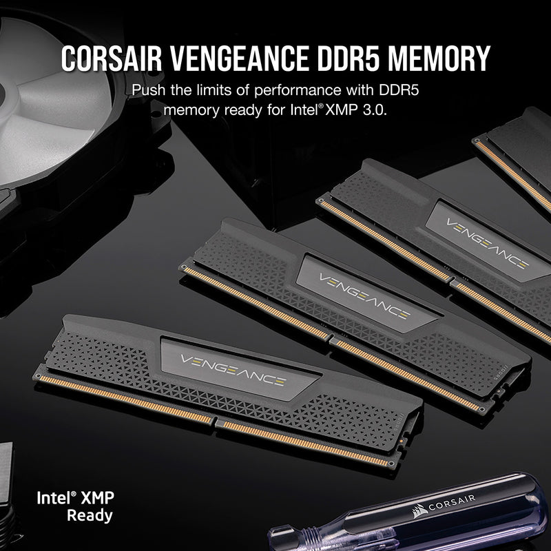 Load image into Gallery viewer, Corsair vengeance 32 gb ddr5-6400 (2x 16 gb) werkgeheugen (zwart, cmk32gx5m2b6400c32, xmp)