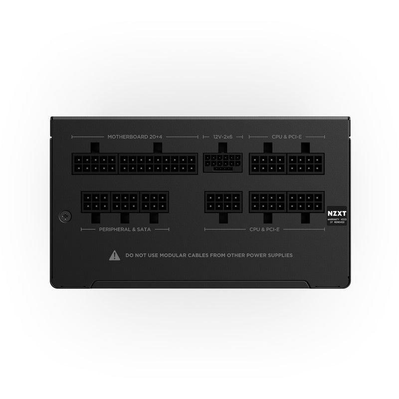 Load image into Gallery viewer, Nzxt c850 gold core modulaire 850 watt voeding (zwart, 1x 12v-2x6, 3x pcie)