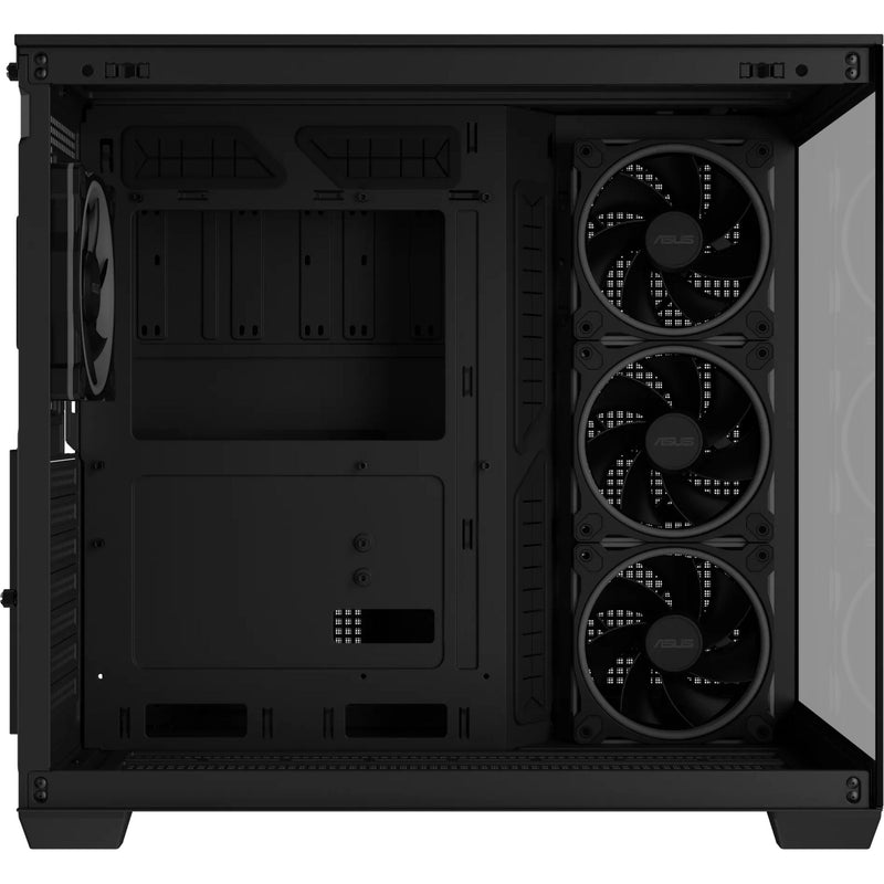 Load image into Gallery viewer, Asus a32 plus midi tower behuizing (zwart | 2x usb-a | 1x usb-c | rgb | tempered glass)