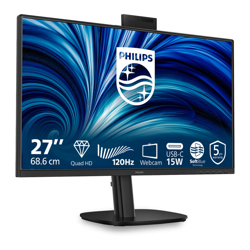 Load image into Gallery viewer, Philips 27b2n3500jh 00 27 monitor (zwart, hdmi, displayport, usb-c, webcam, 120 hz)