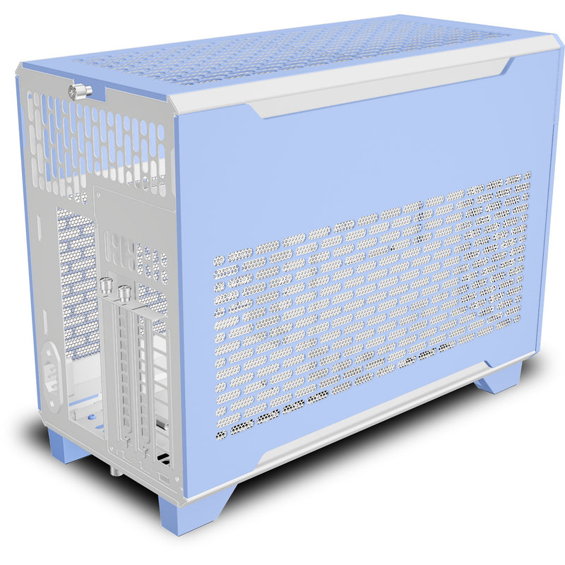 Load image into Gallery viewer, Thermaltake tr100 hydrangea blue mini tower behuizing (lichtblauw | 2x usb-a | 1x usb-c)