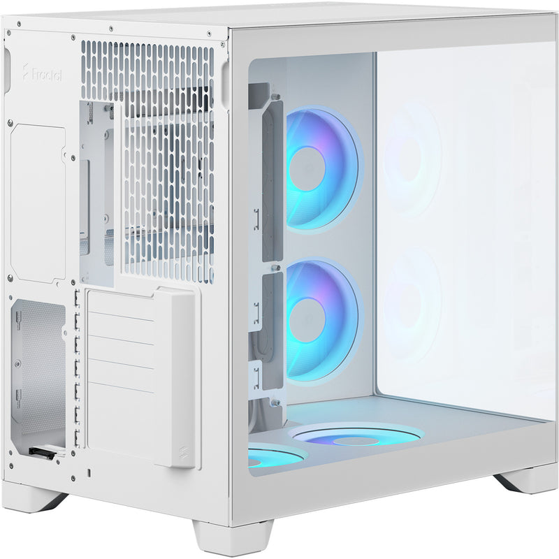 Afbeelding laden in galerijviewer, Fractal design pop 2 vision rgb midi tower behuizing (wit | 1x usb-a | 1x usb-c | rgb | tempered glass)