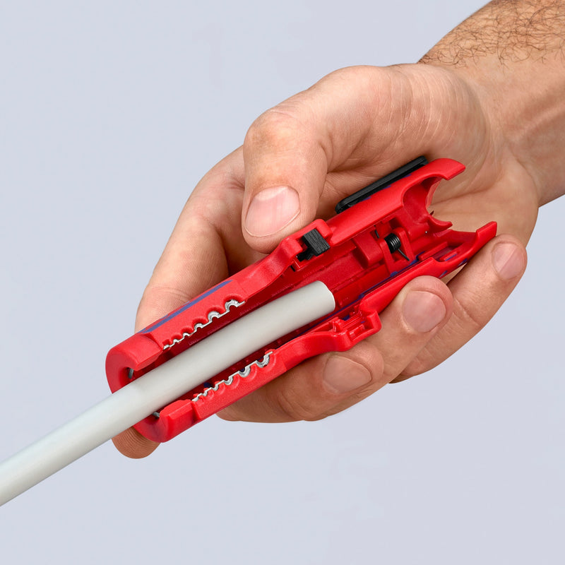 Load image into Gallery viewer, Knipex universele kabelstripper 1685125sb kabelstrip- ontmantelingsgereedschap (rood blauw)