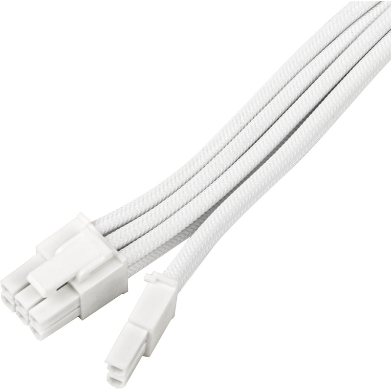 Load image into Gallery viewer, Silverstone sst-pp07e-pci8w-v2, pcie 8pin (6+2) verlengkabel (wit, 30 centimeter)