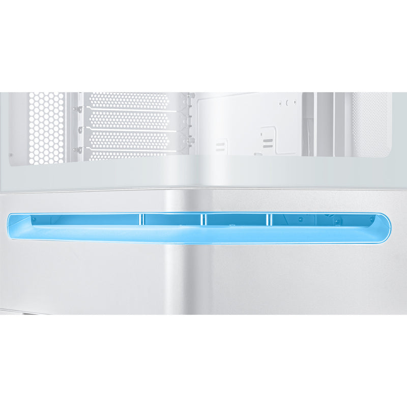 Load image into Gallery viewer, Asus prime ap202 midi tower behuizing (wit | 2x usb-a | 1x usb-c | rgb | tempered glass)
