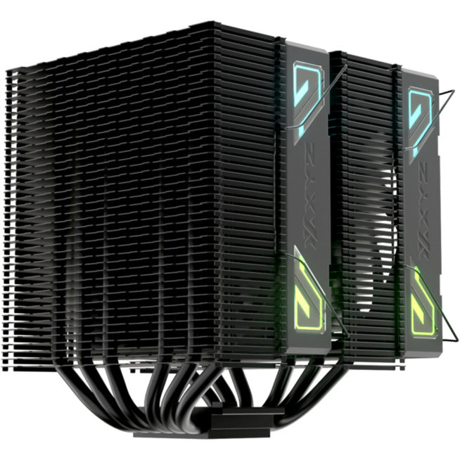 Afbeelding laden in galerijviewer, Xyz pc gear thermax 6 duo rgb cpu-koeler (zwart, argb, pwm)
