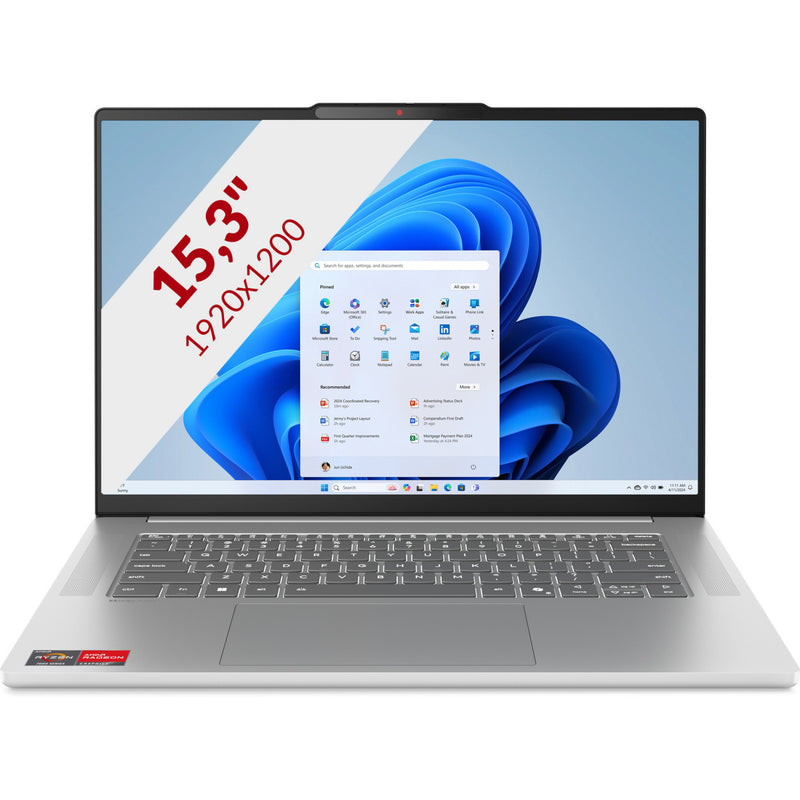 Load image into Gallery viewer, Lenovo ideapad slim 5 15arp10 (83j3004emh) 15.3 laptop (grijs | ryzen 7 7735hs | radeon 680m | 16 gb | 512 gb ssd)